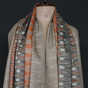 40x80&quot; Plain Pashmina Shawl, Handwoven in Kashmir, L16