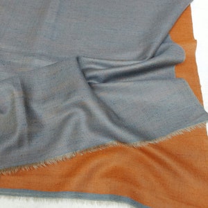40x80&quot; Two Color Shawl, Both Side wearable Reversible Pashmina Shawl, Handloom Cashmere Wrap, Soft and Warm Ideal for Winters, P6