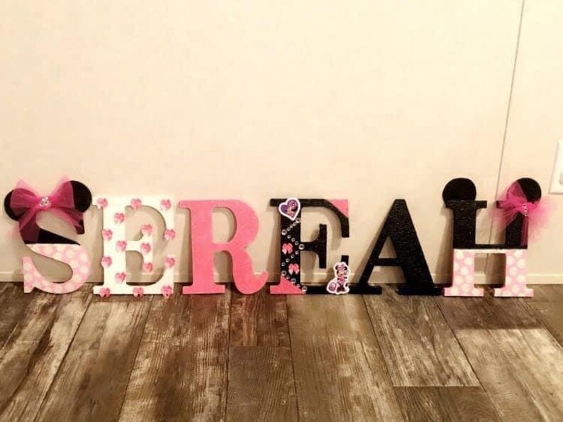 Custom Wall Lettering ANY Theme WITH Glitter. Etsy