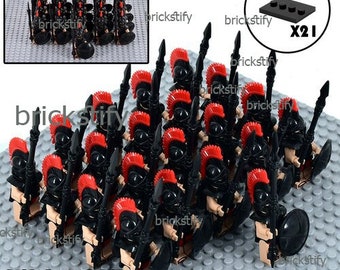 Medieval /& Weapons 21 Pcs Minifigures lego MOC Retro Roman Knight