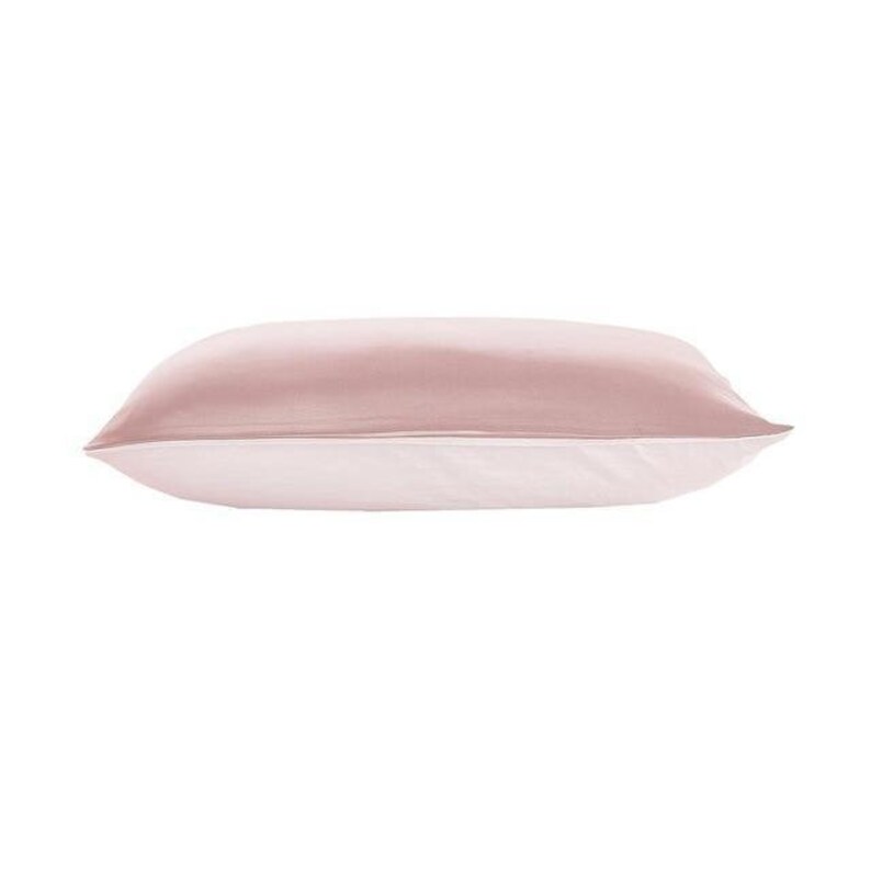 Terse Style Double-sided 19 Momme Pure Natural Luxury Mulberry Silk Pillowcase with Cotton Reverse and Hidden Zipper Closure