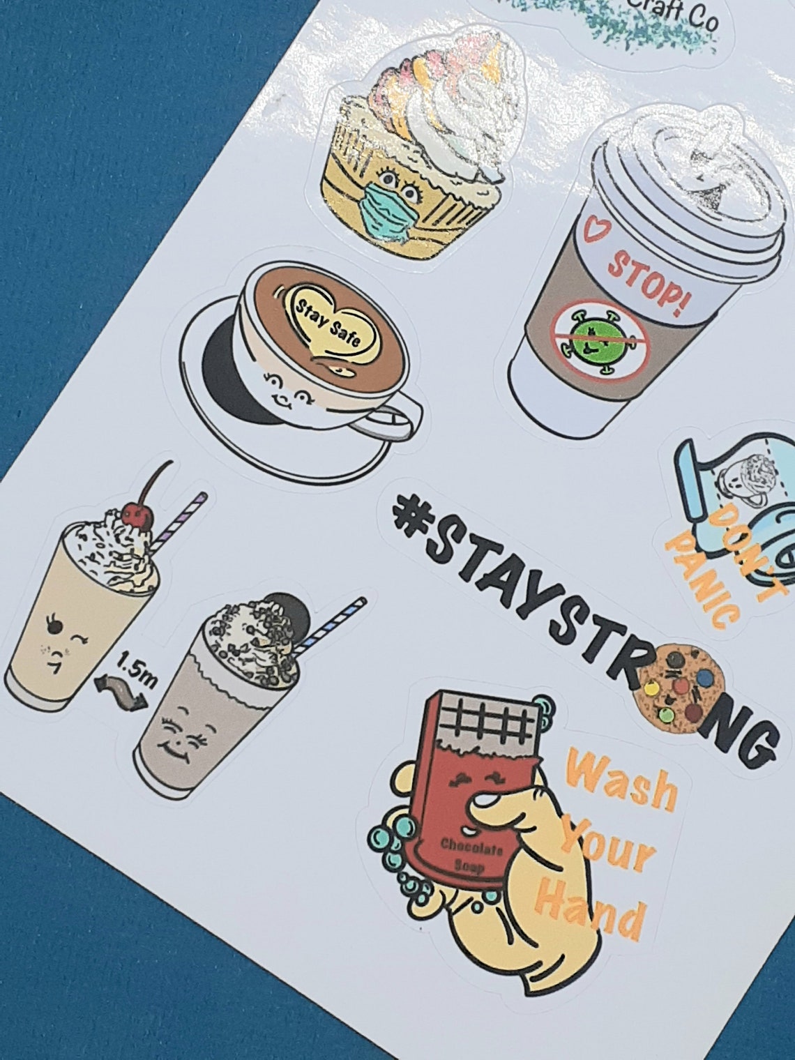 LIMITED EDITION / Cute Covid Planner Stickers / Kawaii Covid Etsy