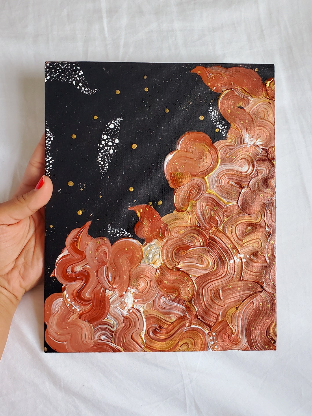 Handmade Original Spaceinspired Art Piece Etsy