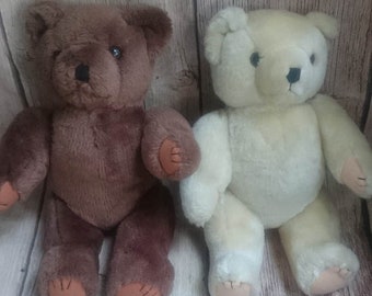 Two vintage collectible articulated bears