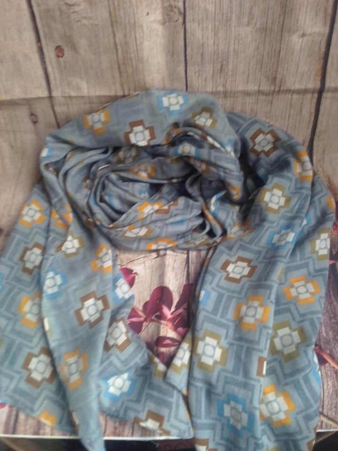 Orla Kiely Stole Scarf With Geometric Print - Etsy