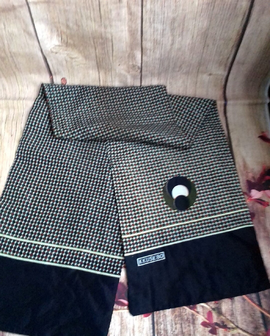 KKUSEBO Men's Vintage Scarf/double Layer/ 70s Etsy