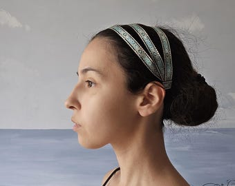 Diadema de estilo griego antiguo/Art Nouveau - Hecha a mano