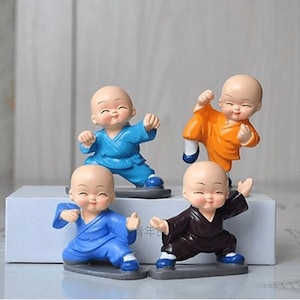 KungFu Figurines, Fathers Day Gift From Son, Chinese Decorations For Home, Asian Ceramic Figurines, Bruce Lee Action Figurine