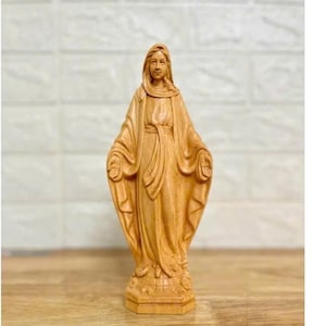 Wooden Statue Of Mother Mary, Mary Magdalene Statue, Virgin Our Lady Mary Statue, Virgin Mary Madonna Sculpture, Virgen De Guadalupe Statue