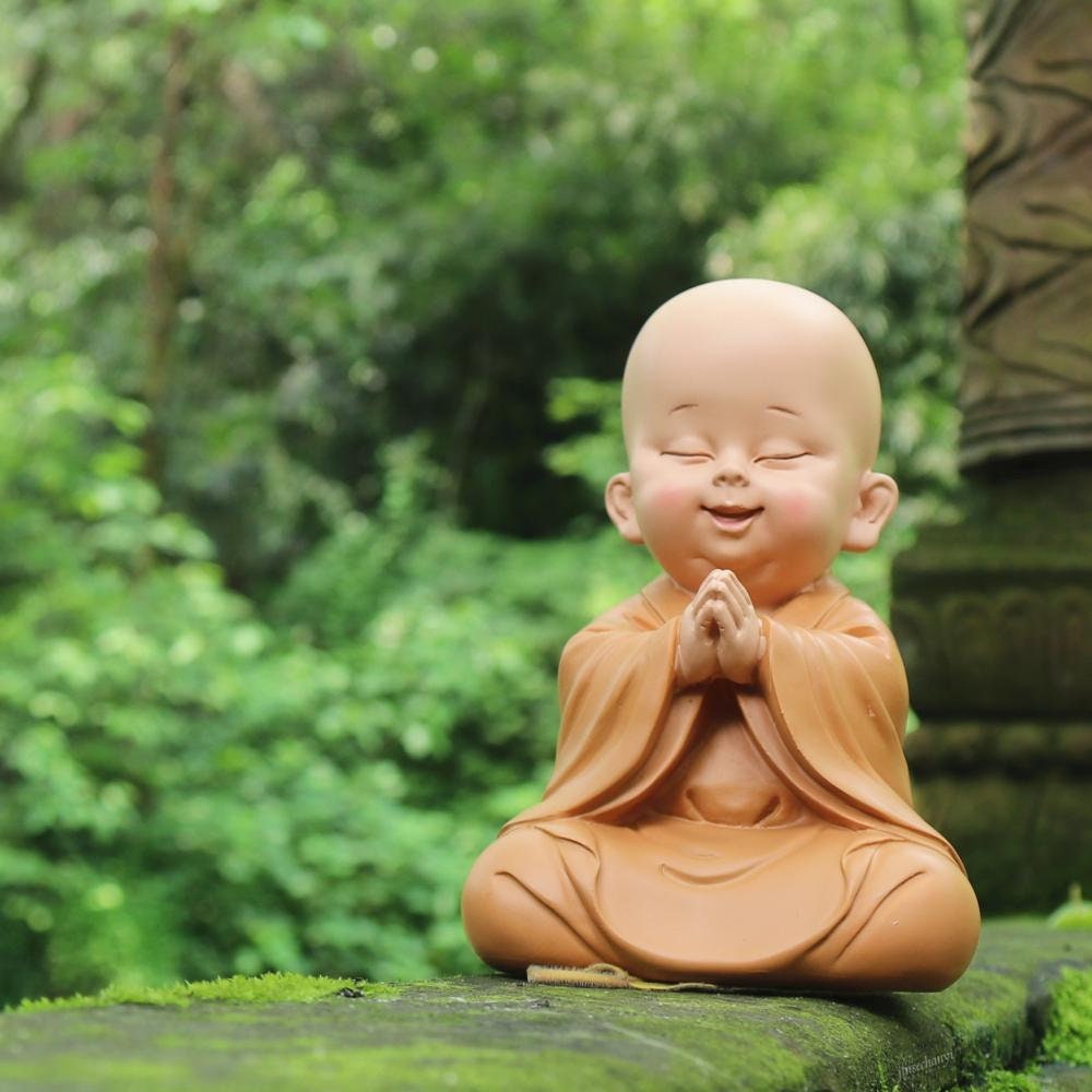 Laughing Buddha Statue Set 3 Little Buddha See No Evil Hear No Etsy