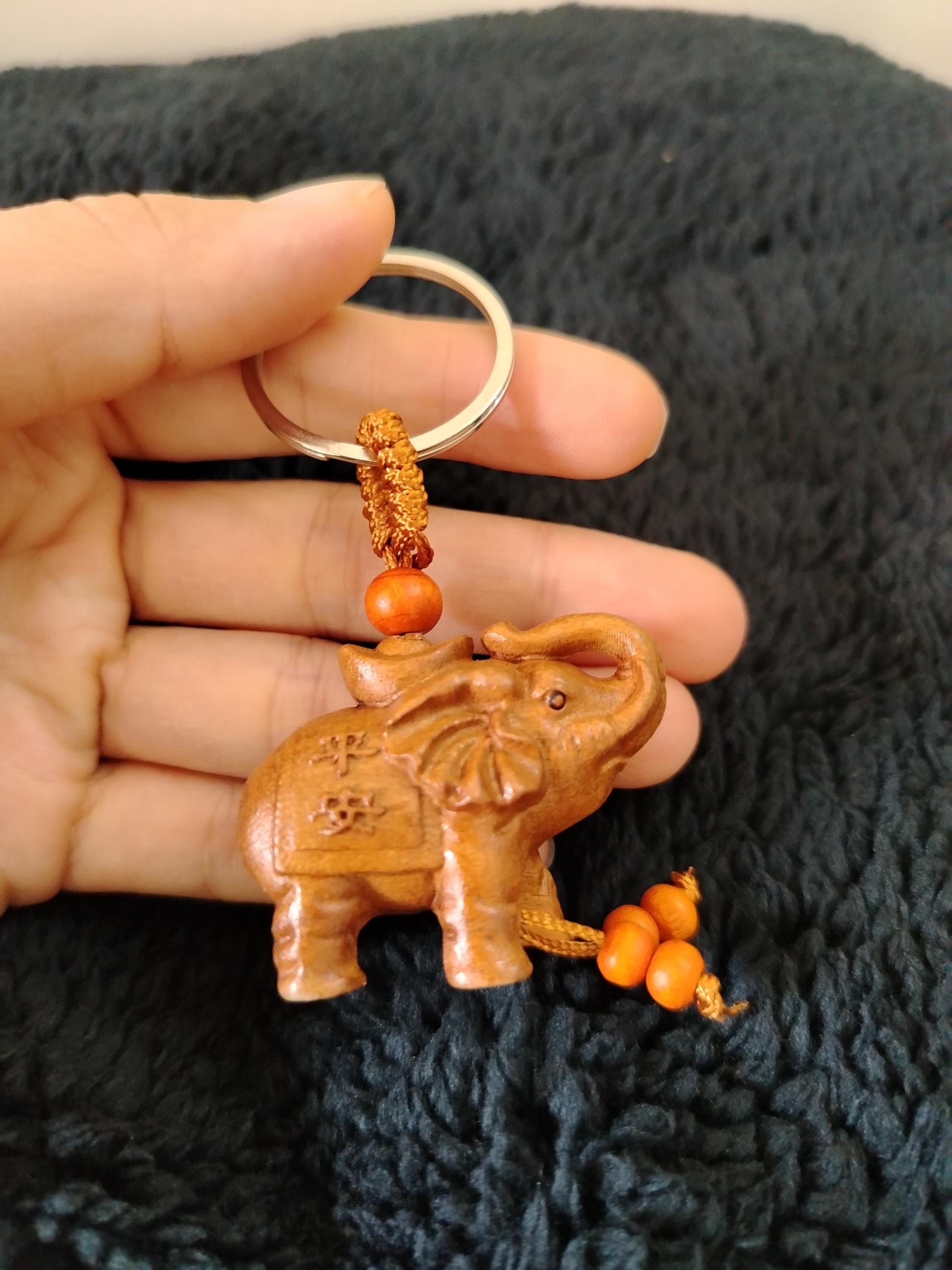 Ciondolo Portachiavi Elefante Buddista LIFKOME - Portafortuna Feng Shui Per Auto E Casa, Multicolore