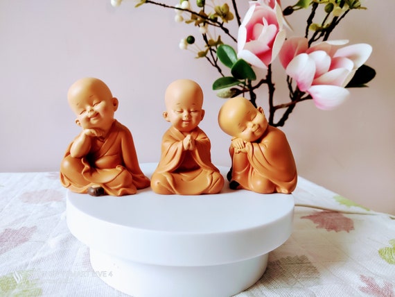 Resin Ho Tei See No Evil, Hear No Evil, Speak No Evil Statue Resin Ho Tei See No Evil, Hear No Evil, Speak No Evil Statue