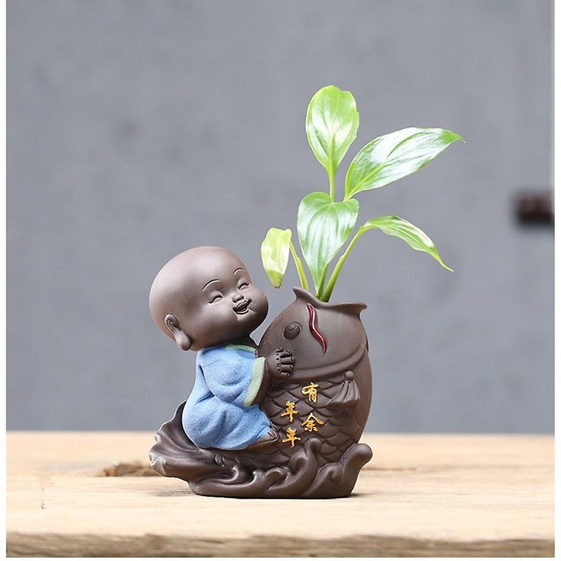 Buddha Plant Pot Buddha Planter Buddha Planting Tree Etsy
