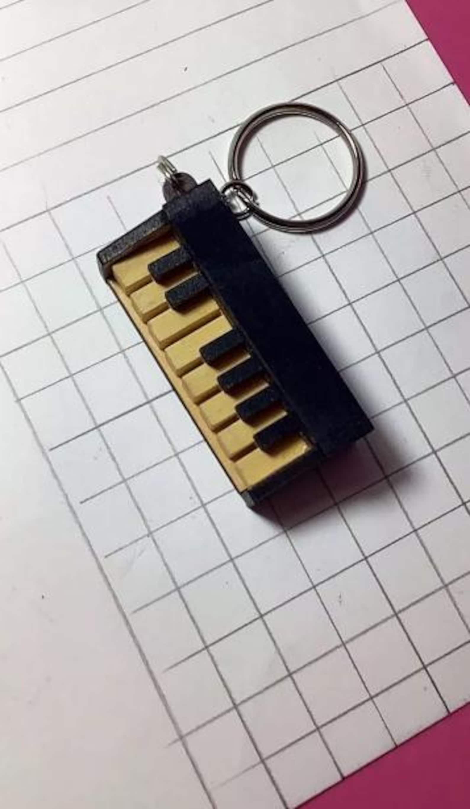 Mini Keyboard Key Ring Personalized Wooden Piano Keychain | Mini Keyboard Key Ring | Custom ...
