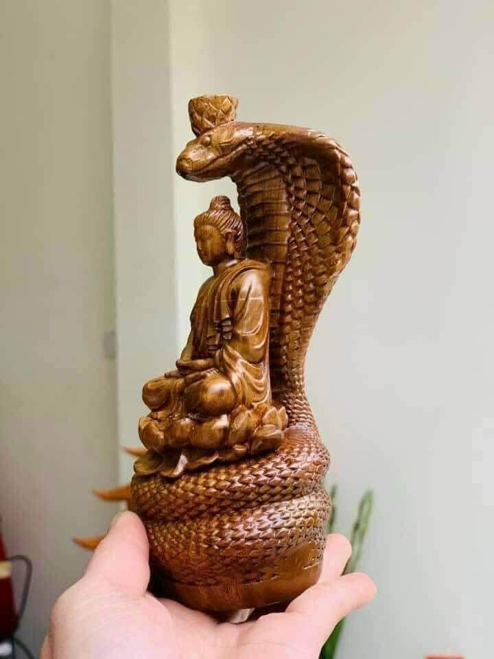 黒色ブロンズ製ナーガ仏像 送料無料 銅造鍍金仕上げ 仏像 神像 千手観音 (1点物)千手千眼