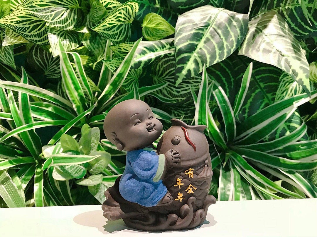 Buddha Plant Pot Buddha Planter Buddha Planting Tree Little Buddha Holding Vase Desktop Vase