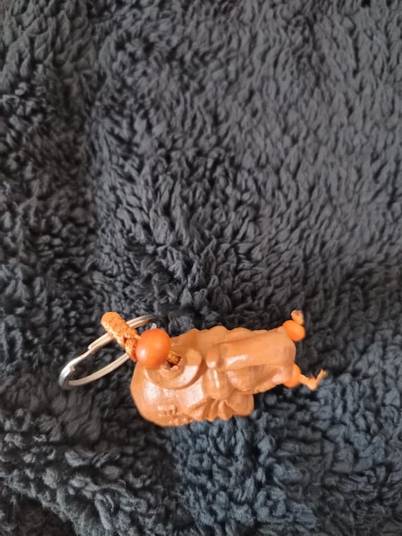 DLM - Portachiavi Ciondolo in Resina con Elefante Elefantino Portafortuna Confettata Segnaposto