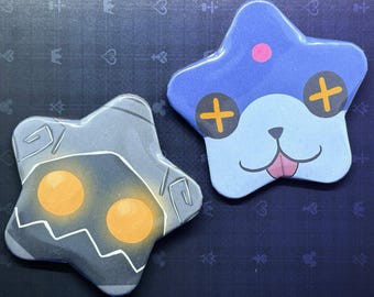 Kingdom Hearts Soldier Heartless & Meow-Wow Dream Eater Star Badges