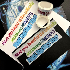 FFXIV "CRITICALLY ACCLAIMED" Washi Tape