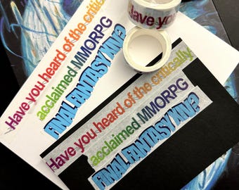 FFXIV "CRITICALLY ACCLAIMED" Washi Tape