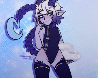 Vetra Refnlings VTuber Dragon girl OC Square Print