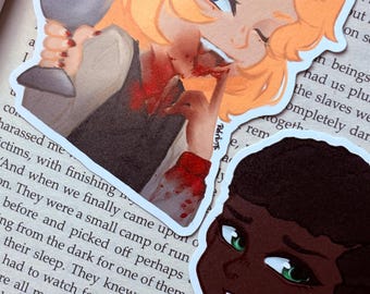 Lestat Louis Vampire Stickers (IWTV) Matte Vinyl (90mm)