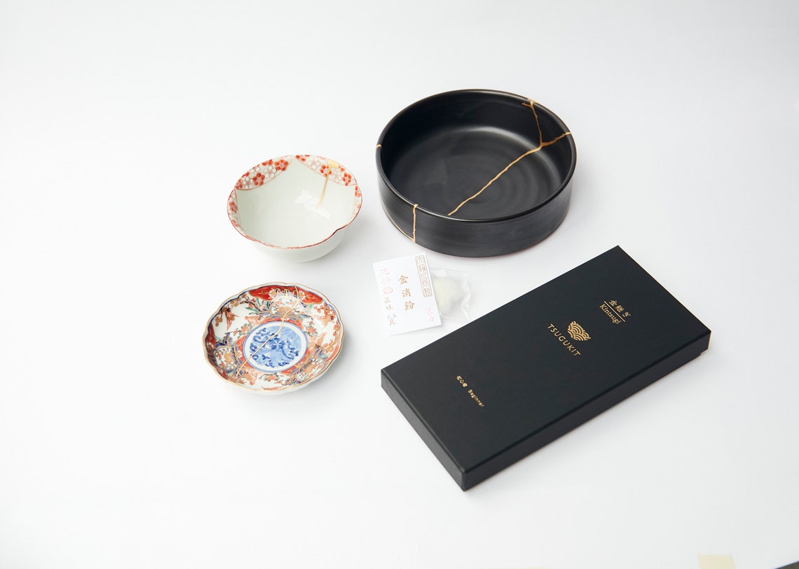 Food Safe Kintsugi Repair Kit Gold Only TSUGUKIT Etsy