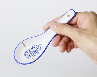 KINTSUGI – Lotus Soup Spoon with a Line of Gold｜Food Safe