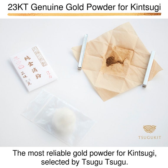 Poudre d'Or Véritable pour Kintsugi 0,3 g Kit Kintsugi Recharge