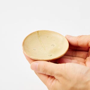 KINTSUGI Guardian of Light Stacked-Fired Sand Yellow Lamp Saucer｜Food Safe