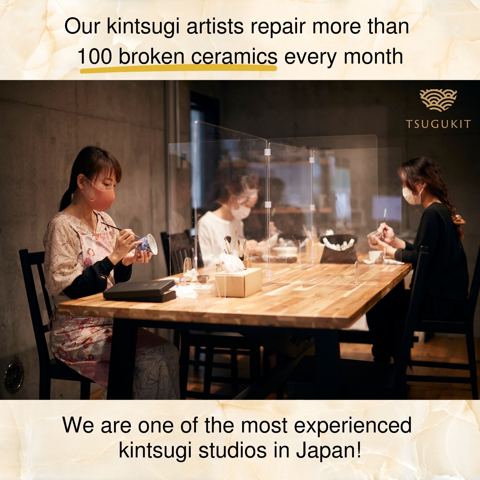 Traditional Kintsugi Kit - 0.3g Genuine Gold - Food Safe Japanese Repair  urushi DIY, KINTSUGIKIT