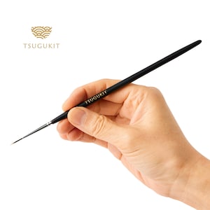 Extra Fine-point Kintsugi Brush - Kintsugi Repair, Maki-e, Lacquer Work, Urushi Painting, DIY, Precision Art Tool, Made in Japan TSUGUKIT
