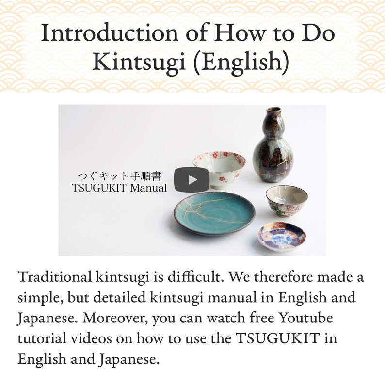 Food Safe Kintsugi Repair Kit Traditional TSUGUKIT 0.3 G of Etsy