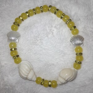 Yellow Seashell Bracelet