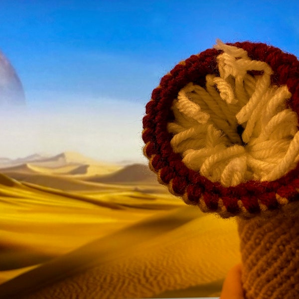 Crocheted Mini Dune Sandworm