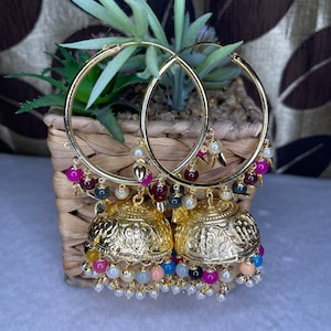 Colorful Jhumka Earrings