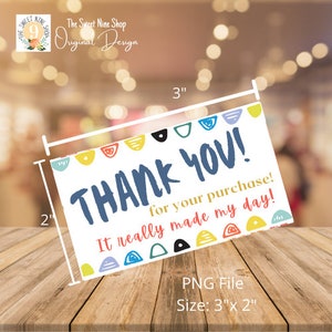 PNG File Small Business card 3.5 x 2 Colors Thank-You Card