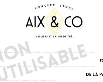 Chèque cadeau Aix & Co