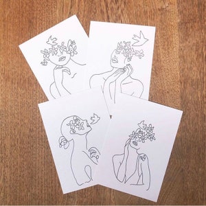 Cartes postales VIOLETTE & COLOMBE