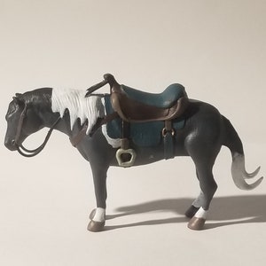 Horse figurine with saddle! Color options available!