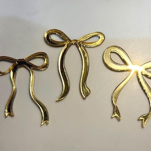 5 Stück Acryl Schleifen Anhänger - Handgemachte Torten Dekorationen - Geburtstag Cake Topper
