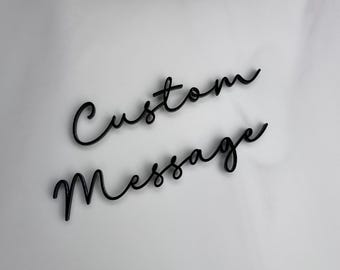 Personalisierter Acryl-Kuchenanhänger | Individueller Text