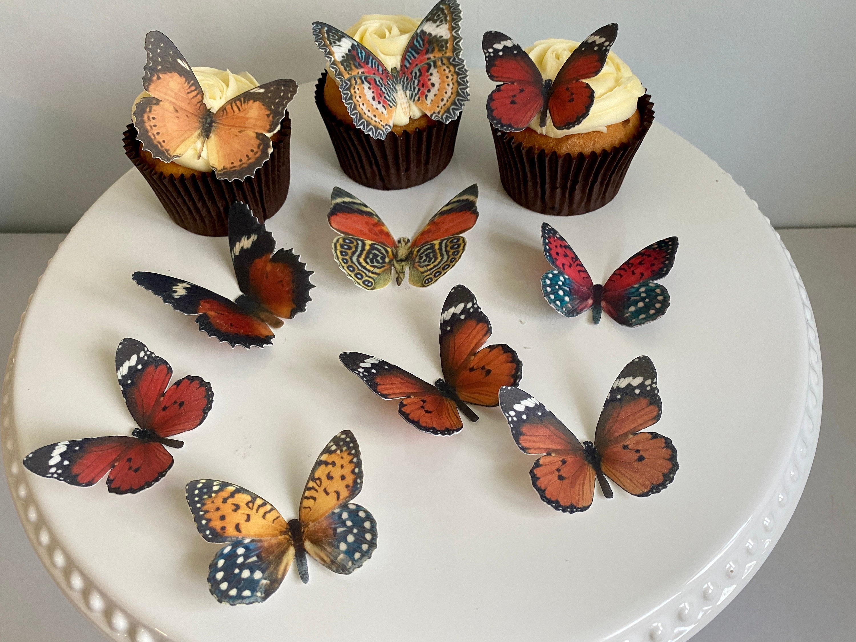 Gyufise 36 Decorazioni Per Cupcake A Forma Di Farfalla