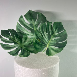 Essbare Monstera Blätter - vorgeschnittene Oblaten Dekoration für Geburtstage, Hochzeiten, Jubiläen