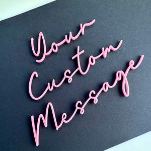 Ciondolo per torta in acrilico personalizzato / Topper per torta con nome personalizzato Decorazioni per torte fatte a mano - Topper per torta in acrilico personalizzato per qualsiasi celebrazione