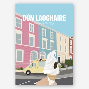 Poster Dun Laoghaire - Teddy&#39;s ice cream 99p - Ireland