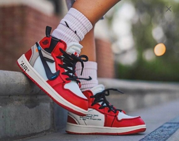 Kids Jordan Off-White Shoes Custom | Etsy