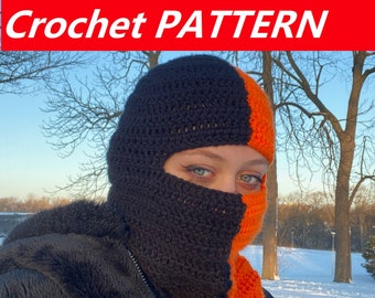 PATTERN: ski mask crochet (ONE HOLE) easy
