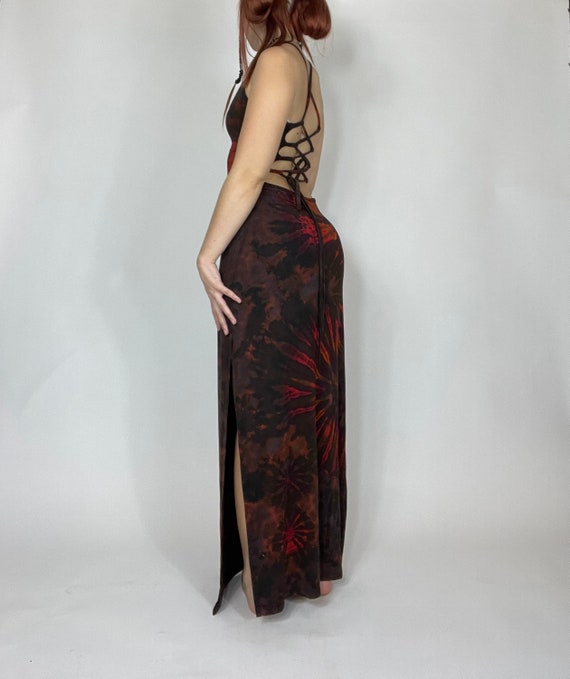 ロージールーチェ Brown Petals Dress Ciao Ruffles Maxi Dress - Rosewood - Petal & Pup USA