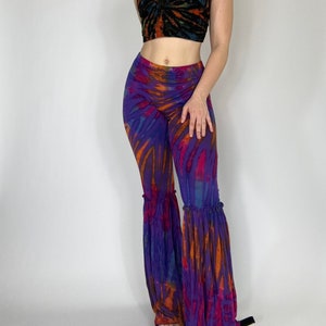 Scintilla Flares, Tie Dye Pants, Festival Pants, Yoga Pants